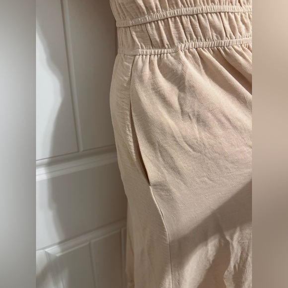 Simplee Women's Beige Boho Maxi Dress. - Picture 4 of 5